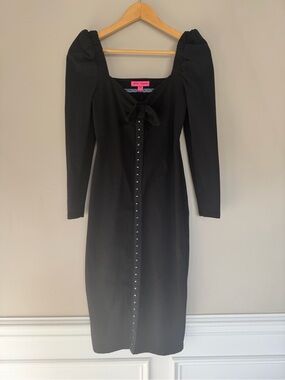 betsey johnson long black dress Women's Midnight Bloom Dress in Black | Size Small main image 0